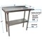 Bk Resources Work Table Stainless Steel With Undershelf, 1.5" Rear Riser 36"Wx18"D VTTR-1836 - alternate 5
